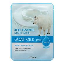 Маска тканевая с козьим молоком Juno Real Essence Mask Pack Goat Milk 5шт