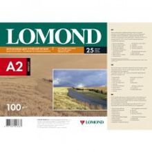 LOMOND 0102137 фотобумага матовая двухсторонняя для струйной печати А2 (420 х 594) 100 г м2, 25 листов