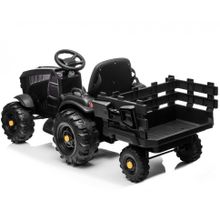 Детский электромобиль Bettyma трактор с прицепом 2WD 12V - BDM0925-BLACK