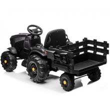 Детский электромобиль Bettyma трактор с прицепом 2WD 12V - BDM0925-BLACK