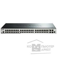 D-Link DGS-1510-52 A1A Управляемый стекируемый коммутатор SmartPro с 48 портами 10 100 1000Base-T, 2 портами 1000Base-X SFP и 2 портами 10GBase-X SFP+