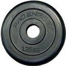 Диски д штанги обрезиненые черные 26 мм 1,25 кг