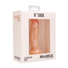 Телесный фаллоимитатор Realistic Cock 6  - 15 см. (телесный)