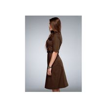 DDShop Платье Safari 1-123, коричневый на большую грудь