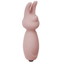 Lola toys Розовый мини-вибратор с ушками Emotions Funny Bunny Light pink