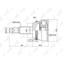 Шрус Наружный | Перед Прав Лев | Toyota Harrier 3.3 3.5 (Mhu38w,Gsu30w,Gsu31w) 2wd 4wd 05-09   Highlander (Mhu2_) 05-07   Lexus Rx330 Rx350 Rx400h (Mcu3_,Gsu3_,Mhu3_) 05-09 LYNXauto арт. CO3758A