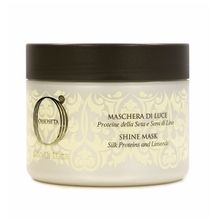 Маска-блеск для волос с протеинами шелка и семенем льна Barex Olioseta Oro Di Luce Shine Mask Silk Proteins & Linseeds 500мл
