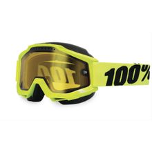 Очки 100% Accuri Snowmobile Fluo   Yellow Vented Dual Lens w Pins (50203-004-02)