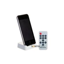 Стакан зарядки iPhone 3G FM трансмистер с выходом на наушники + пульт управления 00009070