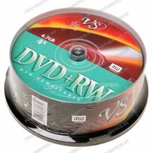 Диск VS DVD+RW 4.7GB 4x кейбокс (25)
