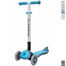 448-101 Самокат GLOBBER ELITE F My Free Fold up со светящейся платформой SKY BLUE