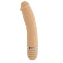 Телесный силиконовый вибратор-реалистик PURRFECT SILICONE VIBRATOR 6INCH FLESH - 15 см. телесный