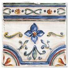 Savoia Cotto Mediterraneo Vietri Decoro Fascia 25x25 см