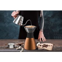 Кофеварка портативная медная Asobu Pour Over 1л