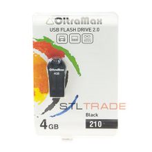 OM-4GB-210-Black, 4GB USB-накопитель 210 Black, OltraMax