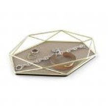 Umbra Органайзер-поднос для украшений PRISMA матовая латунь арт. 299481-221
