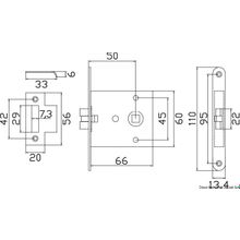 Osculati Flush lock, 38.131.47