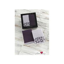 Issima Полотенце Touch Цвет: Бело-Пурпурный (50х90 см - 2 шт)