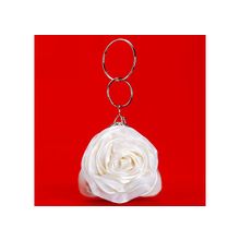 Клатч вечерний в форме розы из шелка