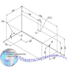 Акриловая ванна Aquanet Grenada 180x80