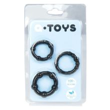 A-toys Набор из 3 чёрных эрекционных колец A-toys