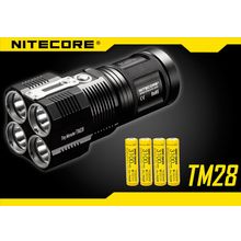 NiteCore Поисковый фонарь TM28, со встроенным З У + Аккумуляторы IMR 3100mA (комплект) компании NiteCore