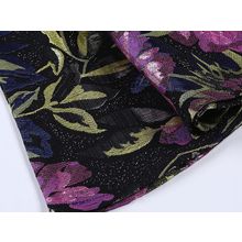 Sweet Berry лилово-черное в цветочек