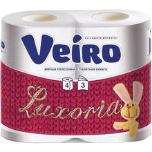 Veiro Luxoria 4 рулона в упаковке 3 слоя