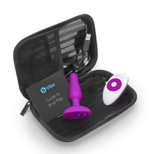 b-Vibe Анальная вибропробка цвета фуксии NOVICE REMOTE CONTROL PLUG FUCHSIA - 10,2 см. (фуксия)