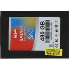 Накопитель SSD 480 Gb SATA 6Gb   s Silicon Power Slim S60    SP480GBSS3S60S25    2.5" MLC