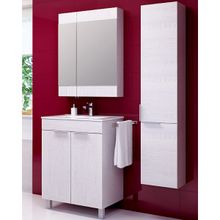 Aqwella Мебель для ванной Бриг 60 сосна магия, с дверцами и зеркальным шкафом