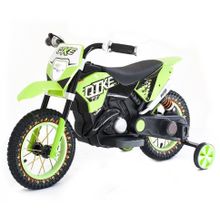 Детский кроссовый электромотоцикл Qike TD Green 6V - QK-3058-GREEN