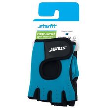 Перчатки для фитнеса STARFIT SU-107 синие черные р.XL