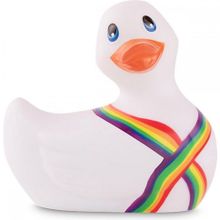 Белый вибратор-уточка I Rub My Duckie 2.0 Pride (239740)