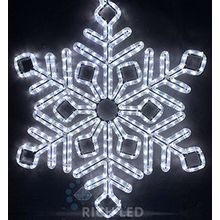Rich LED RL-SFDL70-W Уличная светодиодная гирлянда Снежинка премиум 70 см, белый, пост свечение