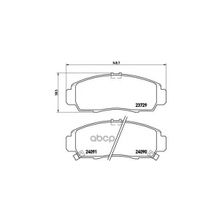 Колодки Тормозные Дисковые | Перед | Honda Civic Viii Saloon (Fd, Fa) 1.8 (Fd1, Fd7) 09.2005 - 02.2012 <=> Nissan Teana Ii (J32) 2.5 07.2008 - 09.2013 Brembo арт. P28034