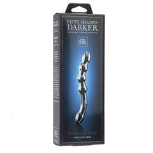 Fifty Shades of Grey Изогнутый стимулятор G-точки Deliciously Deep Steel G-Spot Wand - 25,4 см. (серебристый)