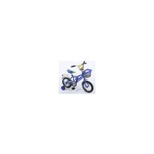 Велосипед 2-х колесный Lider Kids G12BA112, багажник, клаксон, тренировочные колеса, синий (2-4 года)