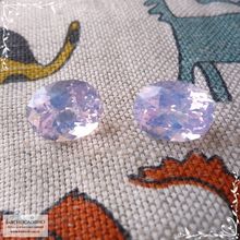 Пара лавандовых аметистов из Бразилии огранки Баснословно овал 13,98x11,03 13,99x10,89мм 14,4 карат