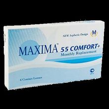 Контактные линзы ежемесячной замены Maxima 55 Comfort+ (6 линз)