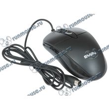 Оптическая мышь Sven "RX-112 PS 2", 2кн.+скр., черный (PS 2) (ret) [137312]