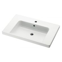 Dreja Тумба с раковиной Color 75 белый глянец