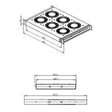 conteg (19" вентиляторный модуль, 6 вентиляторов, без термостата) dp-ven-06b