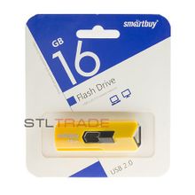 SB16GBST-Y, 16GB USB 2.0 Stream series, Yellow, SmartBuy