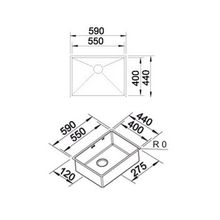 BLANCO ZEROX 550-IF N