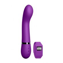 Фиолетовый вибромассажер Kegel G - 20 см. (224692)