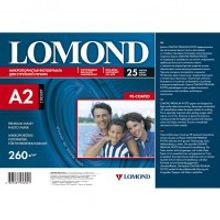 LOMOND 1103307 фотобумага полуглянцевая для струйной печати А2 (420 х 594) 260 г м2, 25 листов