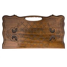 Нарды резные "Корабль" с ручкой 60