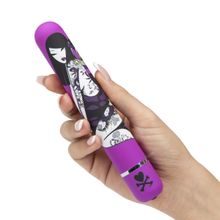 Tokidoki Фиолетовый вибратор с принтом CLASSIC VIBRATOR PURPLE SNAKE WOMAN - 18,4 см. (фиолетовый)