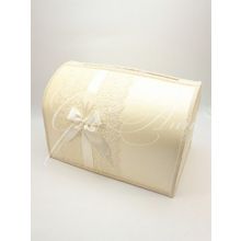 Свадебный сундучок для денег Gilliann Lace Ivory Leaf BOX035